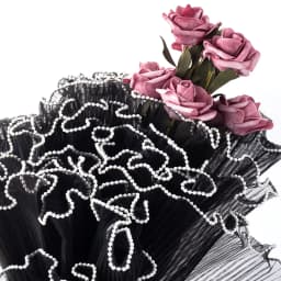 Flower Wrapping Paper with Pearl Edges, Black Bouquet Wrapping Paper, Korean Florist Flower Wrapping Paper, Wedding Gift Wrappin