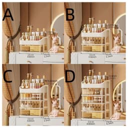 1pc Multi-layer Makeup Storage Box,Cosmetics Storage For Skin Care,Eyeshadow,LotionsLipstick,Great For Dresser,Bathroom,Bedroom