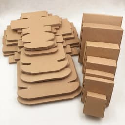 10pcs Multi Size Cute Square Kraft Packaging Box Wedding Party Favor Supplies Handmade Soap Chocolate Candy Gift Box