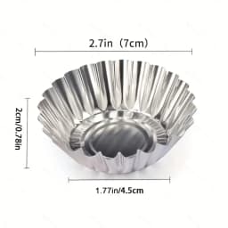 10/20/30pcs Egg Tart Mold Good Thermal Conductivity Light And Durable Easy To Demould for Baking Mini Tarts Pies Cupcakes Muffin