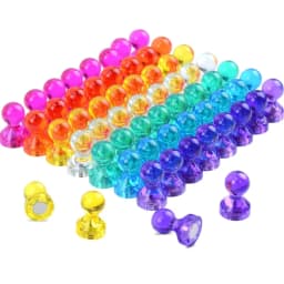 Neodymium Magnet for Fridge, Magnetic Push Pin, Perfect Magnet for Refrigerators, Calendar and Maps, N52, 10-30 Pcs