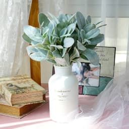 10Pcs Artificial Lambs Ear Greenery Stems Faux Branches for Bride Bouquets Picks Wedding Centerpiece DIY Wreath Floral Arrangeme