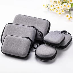1Pcs Mini EVA Storage Bag Pouch Carrying Bag Zipper Earphone Case For Airpod Earphone/Phone/Charging Cable Digital Accessories