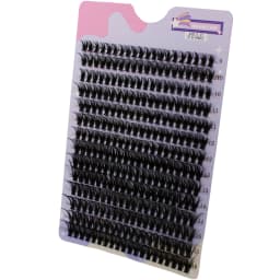 280Pcs 30D 9-16mm Mix D Curl Cluster Lashes Individual Lashes Lash Extensions Clusters Lashes Soft