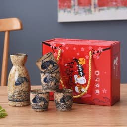 50ml Japanese-style Ceramic Antique White Wine Cup Sake Set Home Retro Coffee Cup Wine Pot Shochu Classical Cup