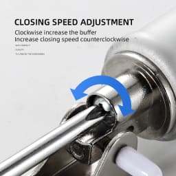 Automatic Door Soft Close 90 Degrees Within The Positioning Stop Buffer Adjustment,Door Closer Furniture Hardware