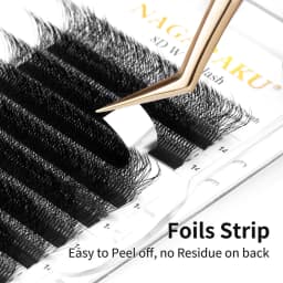 NAGARAKU 8D W Shape Big Bundle Eyelash Extension Premade Fans Eyelashes Super Soft Full Dense Lashes
