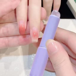 Nail Art Silicone Head Nail Brush Makeup Applicator Sticks Reusable Chrome Glitter Applying Easy-Daub Pigment Manicure Tools