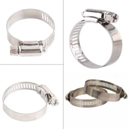 5-10pcs Stainless Steel Adjustable Drive Hose Clamp Fuel Line Worm Size Clip Hose Clamp 8 to 152mm