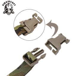 SINAIRSOFT Chest Rig to Vest Adapter Kit Webbing for Molle Vest Chest Rig Multi-camo EmersonGear Adapter Hunting Accessories