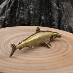 Hammerhead Shark Brass Decorative Figurines Marine Organisms Souvenir Desk Decoration Metal Figurine Ornaments Gift