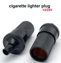 1PCS Car Accessory 12V 24V Female Cigarette Lighter Inline Socket Connector Conversion Plug