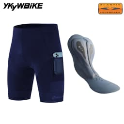 YKYWBIKE Cycling Shorts Padded Men Summer Road Bike Shorts Bicycle Pants Pro Team MTB Bicycle Clothing Tights Long Distance