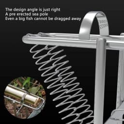 Automatic Spring Fishing Rod Holder Easy to Assemble and Dismantle Rod Holders Fits for Different Sizes of Rods