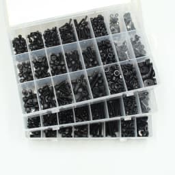 Black 2500P Hex Socket Head Screws Set M2 M2.5 M3 M4 M5 M6 DIN912 12.9 Allen Screw Nut Steel Button Head Socket Cap Bolt Nuts