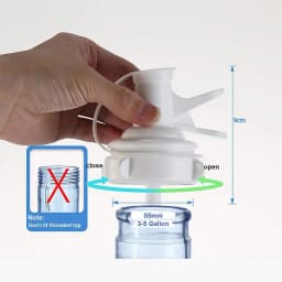 Reusable Plastic Spigot Faucet Water Dispenser Spout Bottle Cap Perfect For Office School Use