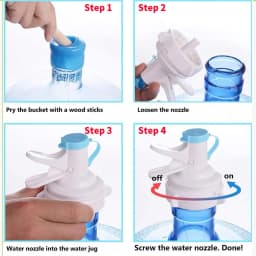 Reusable Plastic Spigot Faucet Water Dispenser Spout Bottle Cap Perfect For Office School Use