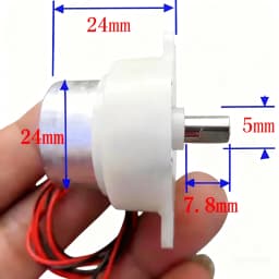 DC 3V-7.4V 5V 12RPM Slow Speed Mini 300 Gear Motor Micro 32mm Plastic Gearbox Gear Reduction Motor DIY Stage Lights Toy Model