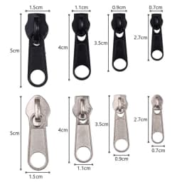 3# 5# 8# 10# Zipper Head Zipper Repair Kit Easy Fix Zipper Slider Head Puller Closure Universal Replacement Broken Wearable