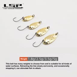 LSP Spoon Sequin 1.8g/2.5g/3.5g/5.3g  Artificial Bass Hard Sequin Paillette Metal Lures