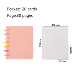 Kpop Photo Album New INS Multi-pockets Loose-leaf Binder 3 Inch Photocard Holder Idol Cards Collect Book Star Chaser