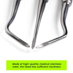 3pcs Dental Extraction Tooth Extracting Forceps Curved Root Lift Elevator Dental Implant Instruments