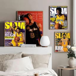 Basketball Player K-Kobes Classic Vintage Posters Whitepaper Prints Posters Artwork Kawaii Room Decor