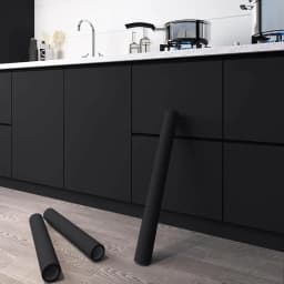 Thicken Pure Black Removable Waterproof Wallpaper Matte Contact Paper Wall Self Adhesive Countertop Cupboard Shelf PVC