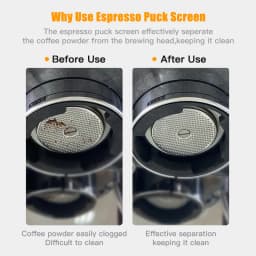 Alikisscafe Coffee Puck Screen 0.2mm Espresso Filter 51mm 53.5mm 58.5mm For Delonghi Breville Portafilter Accessory Barista Tool