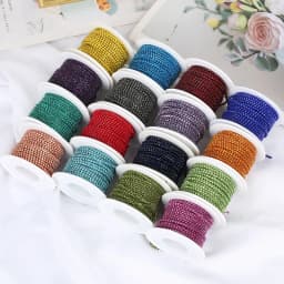 RESEN SS6-SS12 5yards/10yards Multicoloured Crystal Rhinestone Cup Chain Sew On Crystal Glass Cup Chain Trim Glue on Stone Trim