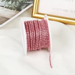 RESEN SS6-SS12 5yards/10yards Multicoloured Crystal Rhinestone Cup Chain Sew On Crystal Glass Cup Chain Trim Glue on Stone Trim