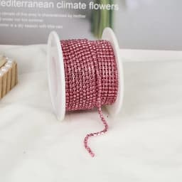 RESEN SS6-SS12 5yards/10yards Multicoloured Crystal Rhinestone Cup Chain Sew On Crystal Glass Cup Chain Trim Glue on Stone Trim