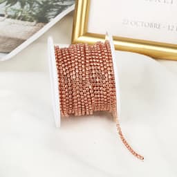 RESEN SS6-SS12 5yards/10yards Multicoloured Crystal Rhinestone Cup Chain Sew On Crystal Glass Cup Chain Trim Glue on Stone Trim