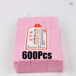 1000/600Pcs Professional Nail Wipe 100% Cotton Pads Lint-Free Nail Cotton Gel Polish Remover Nail Art Cleaning Tools