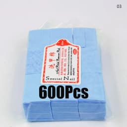 1000/600Pcs Professional Nail Wipe 100% Cotton Pads Lint-Free Nail Cotton Gel Polish Remover Nail Art Cleaning Tools