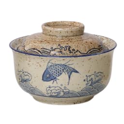 YWDL 6.5inch Japanese Style Ramen Bowl With Lid Ceramic Instant Noodle Bowl For Soup Rice Noodle And Porridge Kitchen Tableware