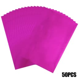 50pcs/pack 20x29cm Toner Hot Stamping Foil Paper A4 Toner Reactive Foil Foil By Laser Printer and Laminator For DIY Crafts Paper