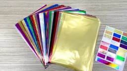 50pcs/pack 20x29cm Toner Hot Stamping Foil Paper A4 Toner Reactive Foil Foil By Laser Printer and Laminator For DIY Crafts Paper