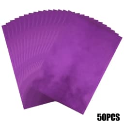 50pcs/pack 20x29cm Toner Hot Stamping Foil Paper A4 Toner Reactive Foil Foil By Laser Printer and Laminator For DIY Crafts Paper