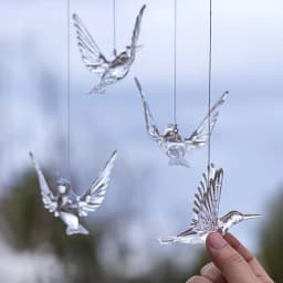 4 pieces, exquisite bird shaped ceiling decorations, bird and hummingbird decorations, suitable for festivals, weddings, parties