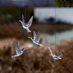 4 pieces, exquisite bird shaped ceiling decorations, bird and hummingbird decorations, suitable for festivals, weddings, parties
