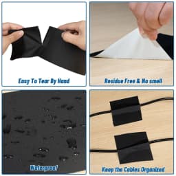 Premium Grade Heavy Duty Gaffer Tape Non-Reflective Multipurpose Water Resistant Floor Tape For Electrical Cord Black Gaff Tape