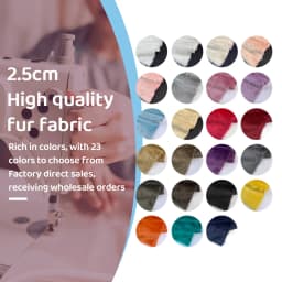 Fur Imitate Fabric 30x50cm Polyester Fiber Medium Thickness Woven Technics 2.5cm Long Fur Fabric Cosplay Fursuit Fur Material