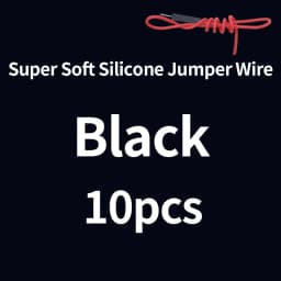 10/50pcs Super Soft Silicone Jumper Wire 1Pin Dupont Cable 26AWG Male Female Solderless Flexible Line Connector For DIY Arduino