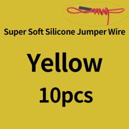 10/50pcs Super Soft Silicone Jumper Wire 1Pin Dupont Cable 26AWG Male Female Solderless Flexible Line Connector For DIY Arduino