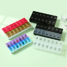 Weekly Pill Case Box Organizer 7 Days 2 Times A Day 14 Grids Portable Pills Container Storage Drug Vitamins Medicine Fish Oils