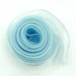 40mm 10Yards Fishtail Organza Ribbon Reflective Iridescent Wavy Edge Ribbon for Gift Wrapping DIY Bow Bouquet Voile Ribbons