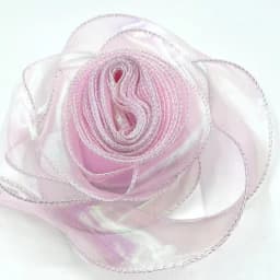 40mm 10Yards Fishtail Organza Ribbon Reflective Iridescent Wavy Edge Ribbon for Gift Wrapping DIY Bow Bouquet Voile Ribbons