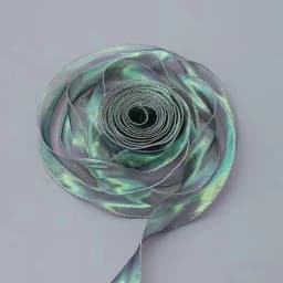 40mm 10Yards Fishtail Organza Ribbon Reflective Iridescent Wavy Edge Ribbon for Gift Wrapping DIY Bow Bouquet Voile Ribbons