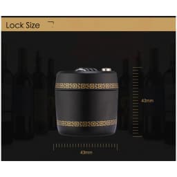 KAK Plastic Bottle Password Lock Combination Lock Wine Stopper Vacuum Plug Device Preservation For Furniture Hardware